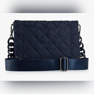HAUTE SHORE Navy Quilted Crossbody Bag